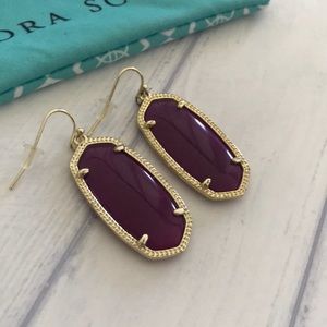 Purple and gold Kendra Scott Earrings